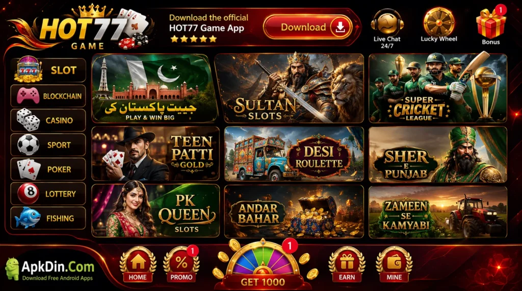 Hot77 Game Apk